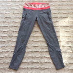 Lululemon Crop Leggings Vertical Zipper Pockets